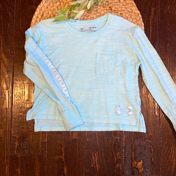 Under Armour Other - Under Armour girls turquoise long sleeve small